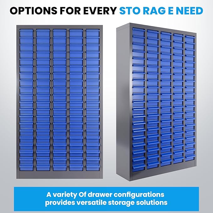 100 Drawers Bolt and Nut Tool Storage Cabinet with Shelves & Labels - Part Cabinet Bolt Bin Cabinets, Alloy Steel Tool Hardware Storage for Hardware Organization Small Items and Parts (100 Drawers)