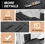 TripleAliners Truck Bed Mat Compatible with 2024-2026 Ford F150 & Lightning Accessories 5.5FT Vehicle Flush Bed Box All Weather Protection TPE Heavy Duty Pickup Cargo Mat