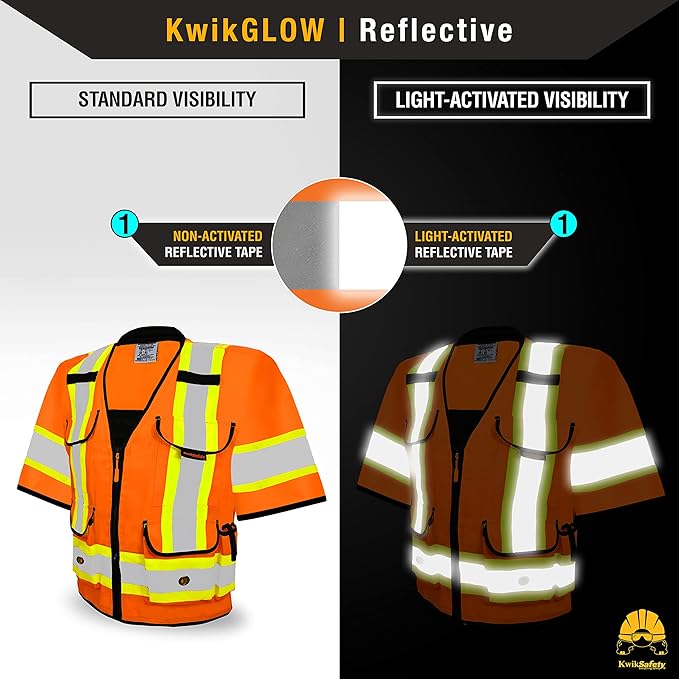 KwikSafety - Charlotte, NC - GODFATHER Safety Vest [CUSHIONED COLLAR + TABLET POCKET] ANSI OSHA
