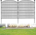 10 Panels Decorative Garden Fence - 32 in (H) x 23.6 ft (L) No Dig Dog Fence Outdoor for Yard, Rustproof Tall Garden Fencecing Panels, Animal Barrier Suitable for Yard Border, Patio, and Outdoor Use