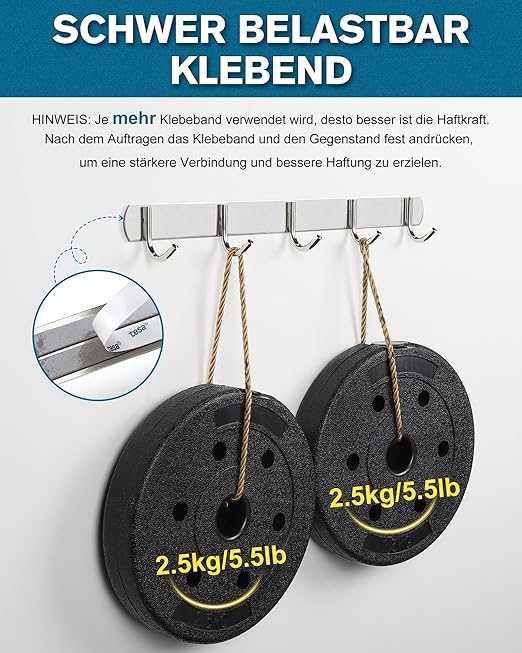 Tesa Double Sided Tape Heavy Duty 0.4in x 36ft 6703, Adhesive Mounting Tape Waterproof, Strong Foam Tape for Walls, Extreme Temp Resistant No Residue Removal Two Sided Tape for Auto, Home, Office