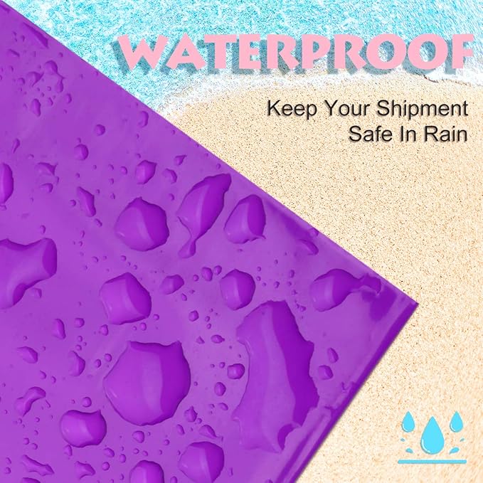 UCGOU Poly Mailers 24x24 Inch Purple 100 Pack Extra Large Shipping Bags Strong Thick Mailing Envelopes Self Seal Adhesive Waterproof and Tear Proof Boutique Postal for Clothing Quilt and More