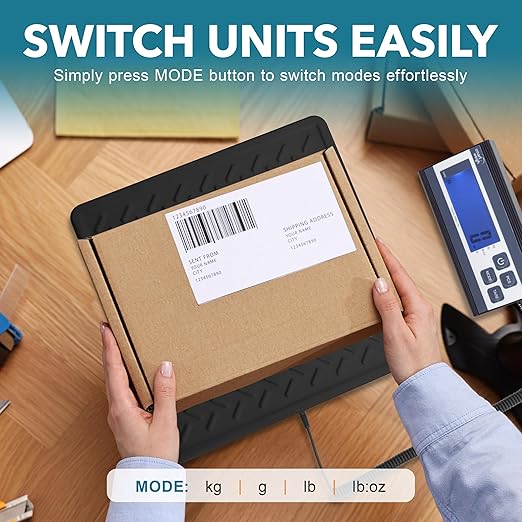 Smart Weigh Postal Scale Digital 440lb / 10g Shipping Scale Heavy Duty Tare Auto-Off LCD Handheld Business