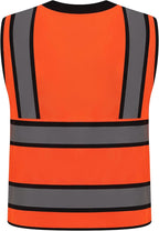 Class 2 High Visibility Reflective Safety Vests Women & Men With 15 Pockets And Zipper Front,Meets Ansi/Isea Standards