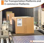 L LIKED 4000 Thermal Shipping Labels 4”x 6”in Fanfold, Permanent Adhesive, Perforated Line Labels Compatible with Direct Thermal Printings (1 Stack, 4000 Labels/Stack)
