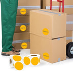 2 Inch Fluorescent Orange Circle Stickers 500 Pcs,Permanent Color Coding Dots for Office Home Organization, File Classification,Multipurpose Labels
