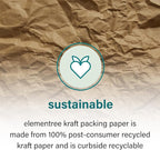 Elementree Brown Packing Paper Sheets for Moving & Shipping - 60-Carton Pallet (90,000 Sheets) - 14.5" x 11" - Sustainable Void Fill Packaging Made in the USA - Kraft Paper Thickness (00919PAL)
