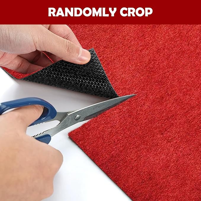 450 GSM Extra Thick Waterproof Red Carpet Runner for Events Decorations, 3X15 Ft Not Slip Red Runner Aisle Runway Rug for Wedding, Party, Banquet, Activity Entrance and Special Events Decorations