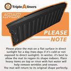 TripleAliners Compatible with Chevy Silverado & GMC Sierra 1500 2019-2025 2026 Accessories Standard Tailgate Mat with Tailgate Cap Top Protector Full-Coverage All Weather Truck Bed Cover