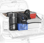 Heavy Duty Cargo Net for Pickup Truck Bed - 4' x 4' Stretches to 8' x 8' - Sturdy Latex Bungee Net Mesh - Truck Bed Accessories for Dodge RAM, Ford, Chevy, Toyota