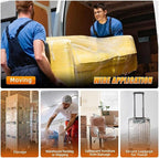 18 inch Stretch Film Shrink Wrap for Moving Supplies, 2 Pack Industrial Strength Stretch Plastic Wrap Roll for Pallet Wrapping Shipping Moving Boxes Storage Furniture,1000ft, Clear