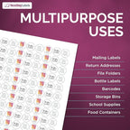 NextDayLabels 3/4 Inch Round Stickers for Printer - Matte White Blank Laser/Inkjet Printable Circles (250 Sheets, 108 Per Sheet, 27000 Labels)