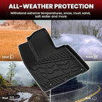 LASFIT Floor Mats for Hyundai Santa Cruz 2026 2025 2024 2023 2022, Custom Fit TPE All Weather Floor Liners 1st & 2nd Row Car Mats Accessoires for Hyundai Santa Cruz 2022-2026, Black