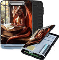 Clipboard with Storage Box & Pen Holder,Heavy Duty Clip Boards 8.5x11 for Nursing,High Capacity,School & Office Supplies,Dragon Reading