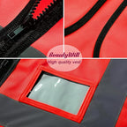 BeautyWill Custom Logo 10/20 Pack Safety Vest Class2 High Visibility Vest with Pockets Breathable Construction Vest Bulk
