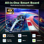 65" Smart Board, 4K UHD Touchscreen Interactive Digital Whiteboard Display, Electronic All-in-One Computer for Classroom Office Home Business w/Open App Ecosystem (Board & Wall Mount Only)