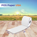 2 1/4" x 150' Thermal Paper (50 Rolls/Case) - BPA Free