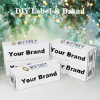 WIFTREY 12x4x4 Small Shipping Boxes set of 25, White Corrugated Cardboard Box 12''L x 4''W x 4'' H for Mailing Packing Shipping