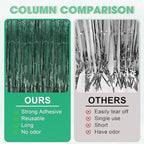 3 Pack 3.3 x 8.2 ft Retro Green Foil Fringe Backdrop Curtains, Tinsel Streamers Party Decorations, Fringe Backdrop, Door Shimmer for Christmas