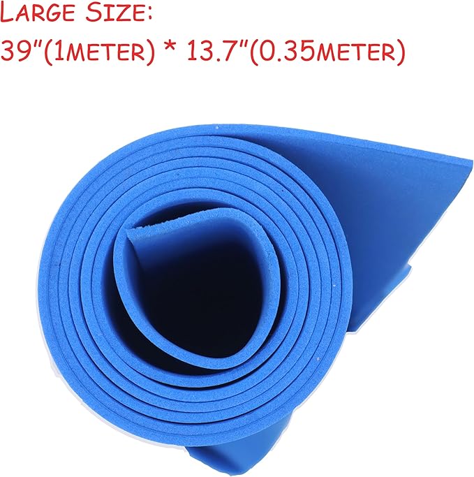 OISAKLD Blue EVA Foam 2mm-10mm 13.7"×39" Craft Foam Sheet 74 kg/m³ Foam Cosplay for Craft Model Cosplay 2mm
