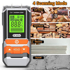 Dr.meter Wood Moisture Meter, 2 in 1 Pin & Pinless Moisture Tester, Digital Dampness Moisture Sensor Detector for Wood Firewood Drywall Paper Floor Woodworking, Water Leak Detector