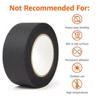 Amazon Basics No Residue, Non-Reflective Gaffers Tape - 2 inch x 90 feet, Black
