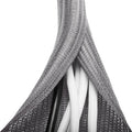 6.6ft - 1/2 inch Grey Cable Sleeve, Cable Organizer for Desk PC TV Computer, Wire Protector Cable Wrap Cover, Cord Management for Home Office