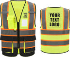 A-SAFETY Mesh High Vis Vest Lightweight Reflective Construction Vest with Pockets Safety Vest for Men/Women