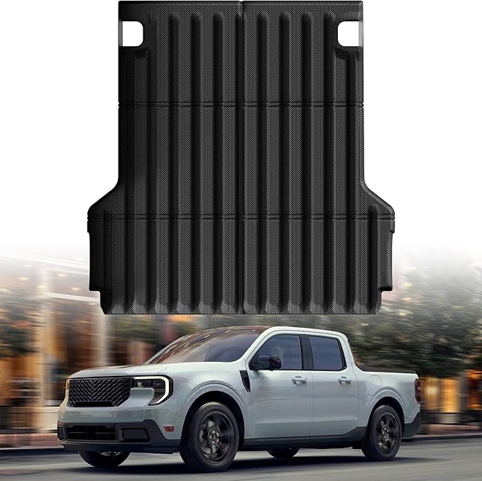 Truck Bed Mat Bed Liner Fit for 2022 2023 2024 2025 Ford Maverick Hybrid & Gas Accessories(4.5FT, 54.4"), Vehicle Truck Bed Liner Custom Fit All Weather Protection TPE Pickup Car Bed Mat