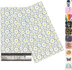 6x9 Poly Mailers – Floral Daisy – Waterproof, Tear-Resistant Shipping Bags with Adhesive Seal – 200 Pack – Package Mint