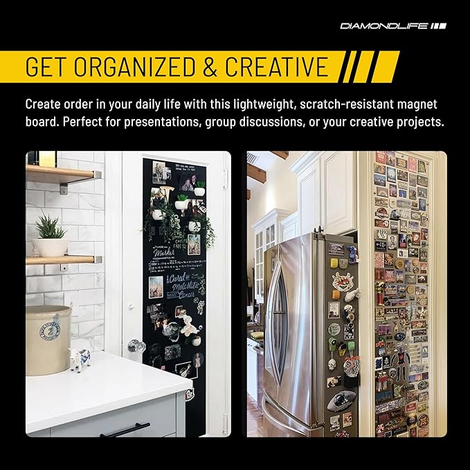 24"x48" - Magnetic Board - Memo & Vision Board for Home, Office, and Classroom - Magnet Board for Kids - Pre-drilled Mounting Screws Included