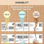 2 Rolls of 3 x 2 Inches Direct Thermal Labels, Compatible with Arkscan and Zebra Label Printers, 700 Labels per Roll