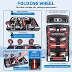 Heavy Duty 500lbs Capacity Hand Truck Collapsible Cart w/Brake Wheel, Retractable Platform & Handle,Sponge Grip,Portable Dolly Cart for Luggage,Camping,Delivery & Storage