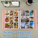 9 Pocket Card Sleeves, Holds 900 Cards, Trading Card Binder Sleeves, 3 Ring 9 Pocket Pages for Sports Cards, Coupons, Game Cards, 50 Pack