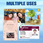 100 Pack 5mil 3“x5" Thermal Laminating Pouches Badge Laminate Pouches Clear Laminated Luggage Tags Laminator Pouches