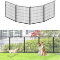 Decorative Metal Garden Fence Add-on Fence Panels, 32in(H) x 10.4Ft(L) No Dig Fence 4 Panels Fencing for Dogs Animal Barrier Fence Garden Fencing for Yard, Patio, Without Gate