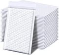 Bubble Mailers 10.5x15 Inch 100PCS, Self Seal Waterproof Padded Envelopes Shipping Bags, Tear-proof Bubble Envelopes Padded Mailers for Mailing, Packaging, Small Business-White