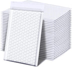 Bubble Mailers 10.5x15 Inch 100PCS, Self Seal Waterproof Padded Envelopes Shipping Bags, Tear-proof Bubble Envelopes Padded Mailers for Mailing, Packaging, Small Business-White