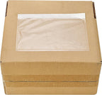 SJPACK 7.5" x 5.5" Shipping Label Sleeves, Clear Adhesive Top Loading Packing List, Label Envelopes Pouches - 100 Packs