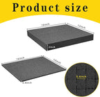 DECOHS 4 PCS Pick Apart Foam Insert- 2 Size Pick and Pluck Foam- Pluck Pre Cube Sheet Foam with Bottom Use for Board Game Box Cases Storage Drawer (Length 16 Inch)