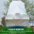 Farm Plastic Supply - Polyethylene Plastic Shrink Wrap - Boat Shrink Film - 7 mil - White - 20' x 40'