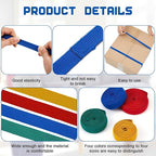 24 Pcs Extra Large 42" 36" 30" 25" Moving Rubber Bands for Furniture Elastic Variety Heavy Duty Moving Bands for Mover Pallets Blankets Boxes Packing Supplies, 4 Assorted Colors