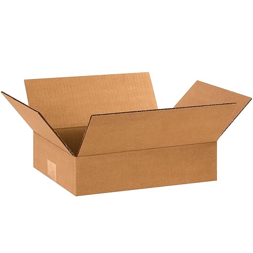 TAPE LOGIC 12 x 8 x 3 Corrugated Cardboard Boxes, Flat 12"L x 8"W x 3"H, Pack of 25 | Shipping, Packaging, Moving, Storage Box for Home or Business, Strong Wholesale Bulk Boxes