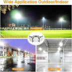 2025 Elite New Upgraded LED Flood Light Outdoor 300W 45000lm Stadium Flood Lights, 5000K IP66 Waterproof Adjustable Adjustable Floodlight for Street, Parking Lot