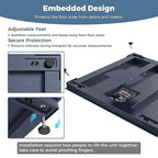 48"x48" Industrial Floor Scale, Accurate Pallet Scale with Digital Indicator, Heavy Duty Weighing Scale for Warehouse Weight Weighing, 10000 lb x 1 lb, Navy