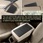 Car Registration and Insurance Holder Glove Box Folder-Premium Car Folder, Car Document Holder for Cards, Driver License & other Essential Documents (Black)