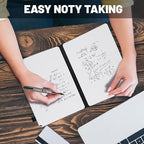 Portable White Board Small Dry Erase Board, 9" x 12" Double Sided Folding Whiteboards with 3 Pens, A4 Reusable Notebook with Storage Mesh Bag for Study, Meeting, Draft, Notes, Doodling