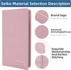 Car Registration and Insurance Holder Glove Box Folder-Premium Car Folder, Car Document Holder for Cards, Driver License & other Essential Documents (pink)
