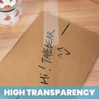 TAPEBEAR Packing Tape with Dispenser, 2.7mil Thick, 1.88" x 55yd Storage Packaging Tape 12 Rolls Heavy Duty Tape Refills Clear Adhesive Box Tape Long Lasting for Sealing, Moving, Shipping