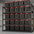 62" W x 24" D x 72" H Garage Shelving Heavy Duty Metal Shelving 3500LBS Storage Shelves Adjustable Metal Shelves for Storage Industrial Garage Shelves for Warehouse Basement (5T 72*62*24)